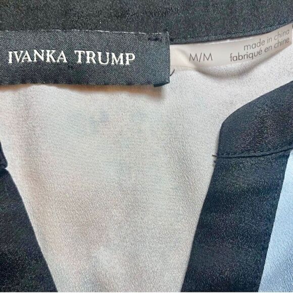 Ivanka Trump Colorblocked A-Line Sleeveless Top with Hi/Low Hem Women’s M - Picture 5 of 6